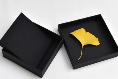 Vintage Leather Paper Earring or Ring Box