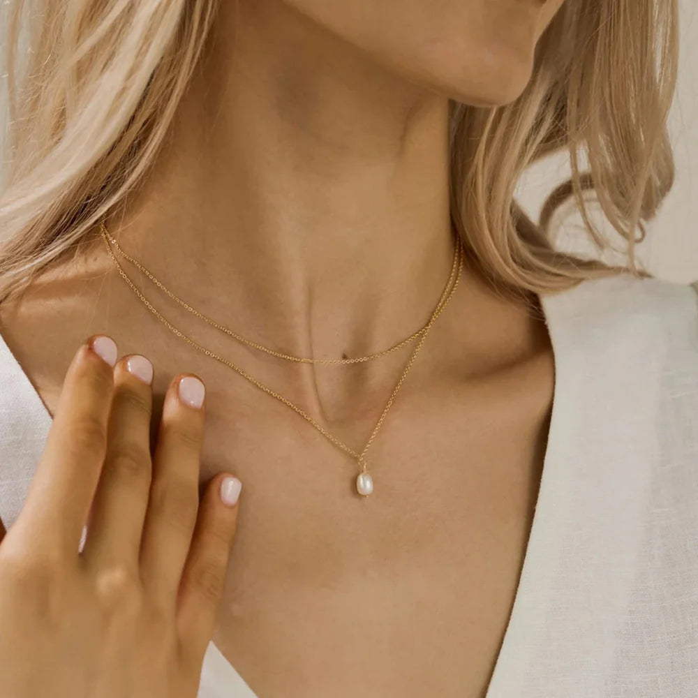 Double-Layer Pearl Necklace