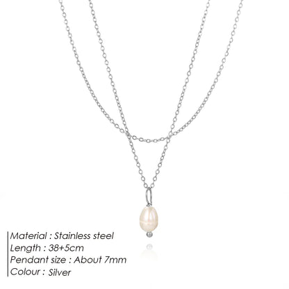 Double-Layer Pearl Necklace