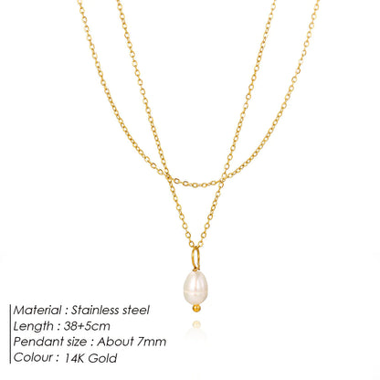 Double-Layer Pearl Necklace
