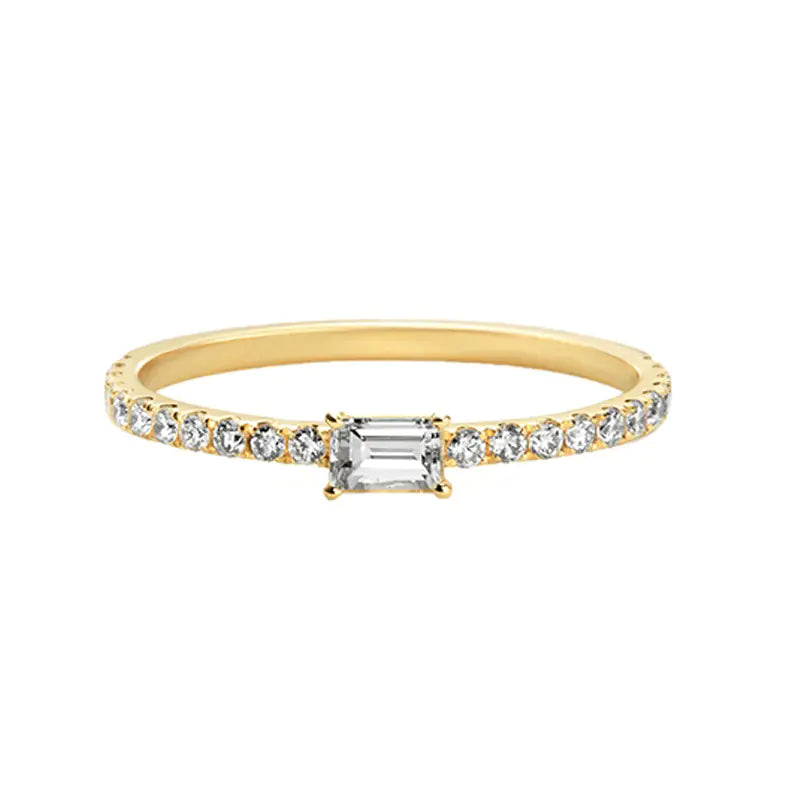 Square Zircon Ring