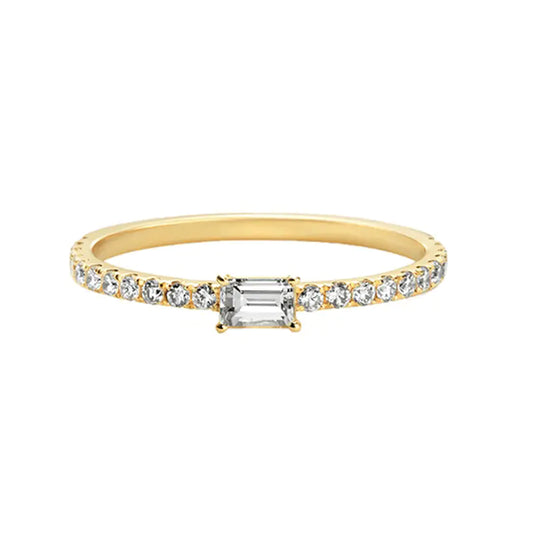 Square Zircon Ring